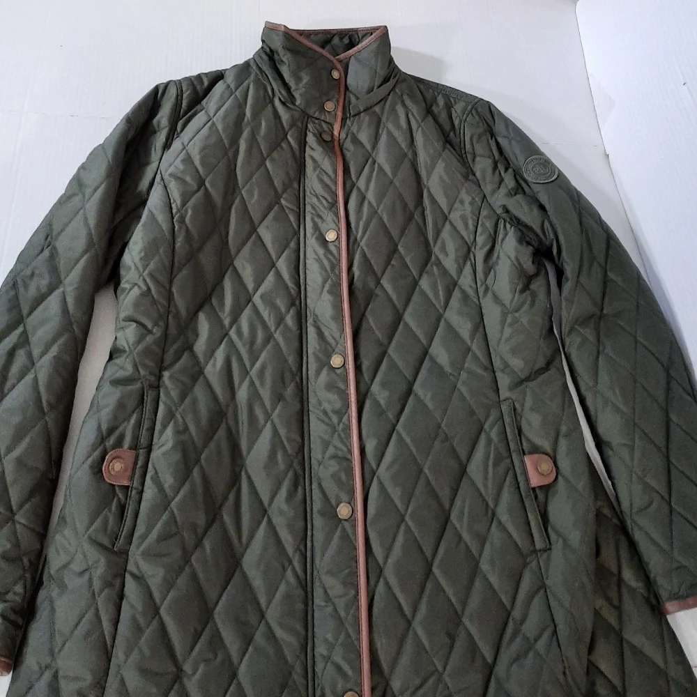 Lauren Ralph Lauren Long Quilted Coat - Picture 2 of 8